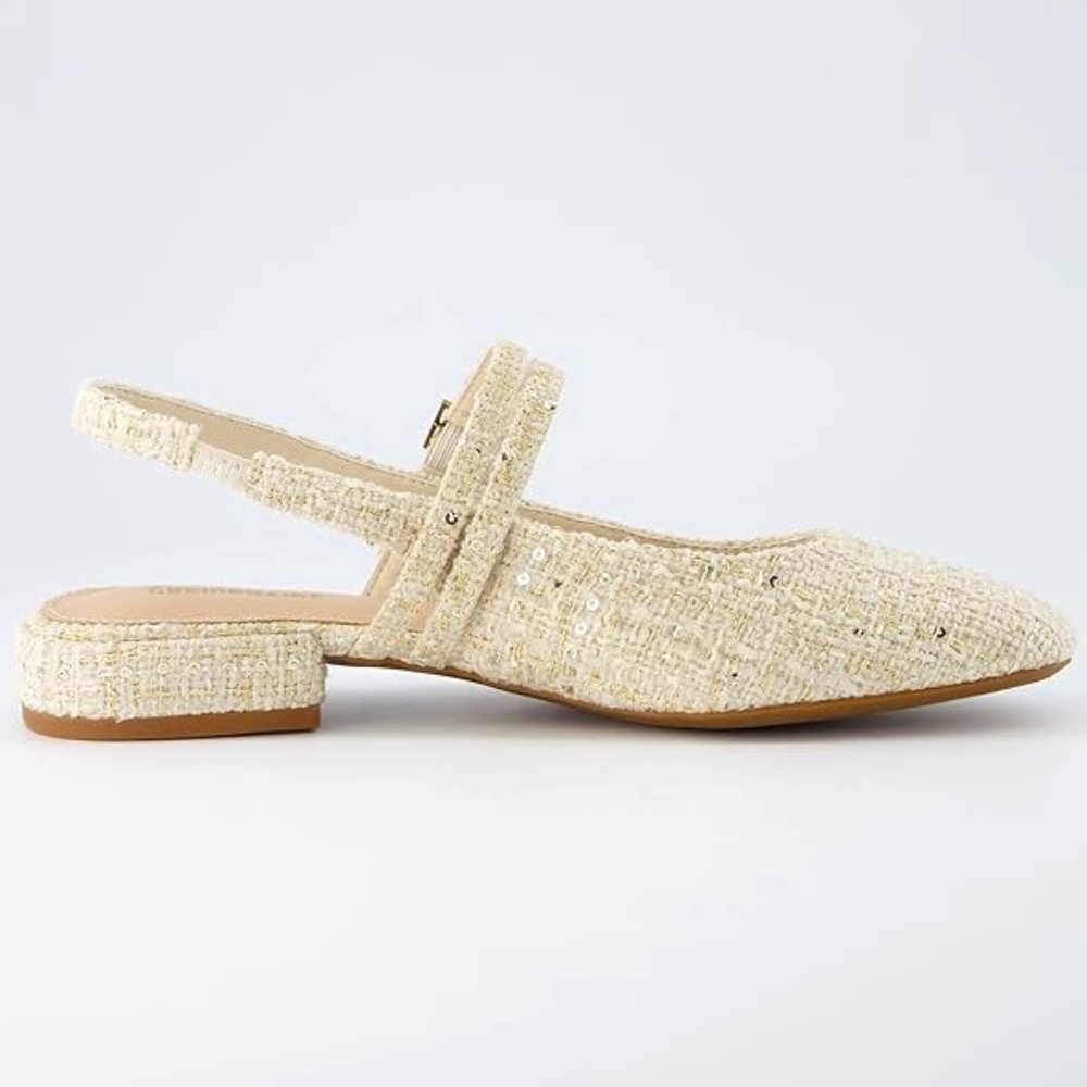 Tahari New MaryJane Ballet flats Password beige size 8
